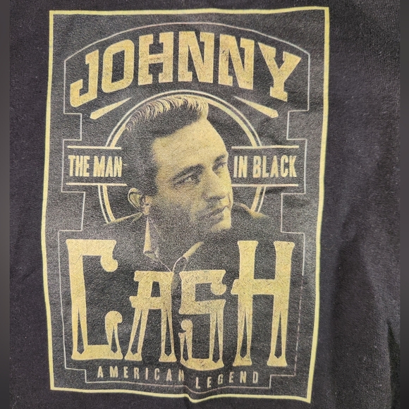 NWOT Men's Johnny Cash Black Hoodie - American Legend - Picture 2 of 4